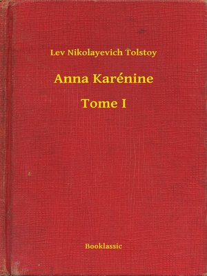 cover image of Anna Karénine--Tome I
